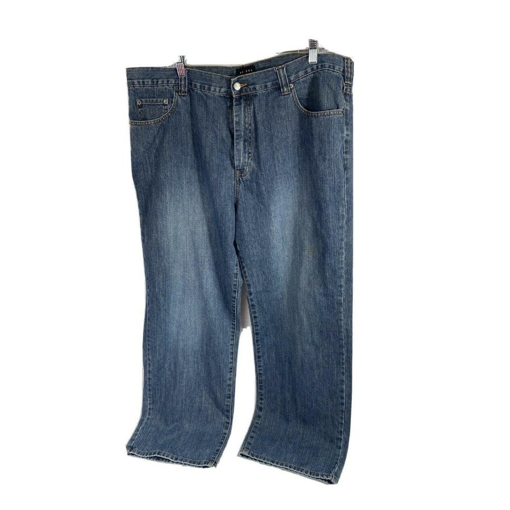 Axcess Size 40 X 30 Boot Cut Blue Denim Loose Jean